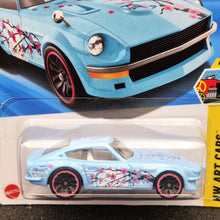 Load image into Gallery viewer, Hot Wheels 2025 Datsun 240Z Light Blue #62 HW Art Cars 4/10 New Long Card