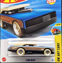 Load image into Gallery viewer, Hot Wheels 2025 Long Bloc Blue #135 HW Art Cars 9/10 New Long Card