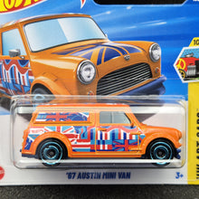 Load image into Gallery viewer, Hot Wheels 2025 '67 Austin Mini Van Orange #169 HW Art Cars 10/10 New