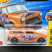 Load image into Gallery viewer, Hot Wheels 2025 '67 Austin Mini Van Orange #169 HW Art Cars 10/10 New