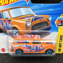 Load image into Gallery viewer, Hot Wheels 2025 '67 Austin Mini Van Orange #169 HW Art Cars 10/10 New
