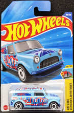 Load image into Gallery viewer, Hot Wheels 2025 '67 Austin Mini Van Light Blue #169 HW Art Cars 10/10 New Long Card
