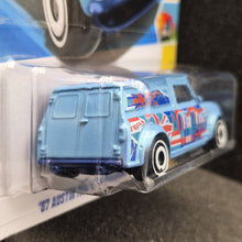 Load image into Gallery viewer, Hot Wheels 2025 '67 Austin Mini Van Light Blue #169 HW Art Cars 10/10 New Long Card