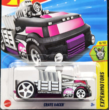 Load image into Gallery viewer, Hot Wheels 2025 Crate Racer Dark Grey #160 Experimotors 5/10 New Long Card