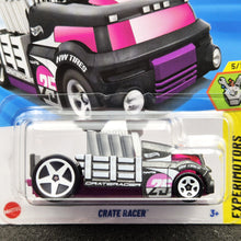 Load image into Gallery viewer, Hot Wheels 2025 Crate Racer Dark Grey #160 Experimotors 5/10 New Long Card