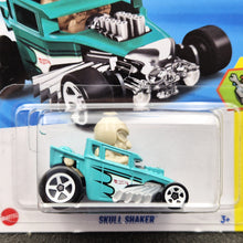 Load image into Gallery viewer, Hot Wheels 2025 Skull Shaker Turquoise #118 Experimotors 3/10 New Long Card