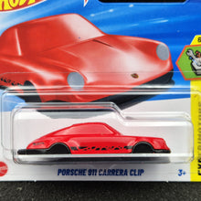 Load image into Gallery viewer, Hot Wheels 2025 Porsche 911 Carrera Clip Red #187 Experimotors 6/10 New