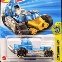 Load image into Gallery viewer, Hot Wheels 2025 Speed Driver Blue #206 Experimotors 8/10 New Long Card