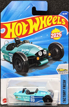 Load image into Gallery viewer, Hot Wheels 2025 Morgan Super 3 Cyan #15 Factory Fresh 1/5 New Long Card