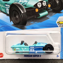 Load image into Gallery viewer, Hot Wheels 2025 Morgan Super 3 Cyan #15 Factory Fresh 1/5 New Long Card