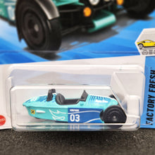 Load image into Gallery viewer, Hot Wheels 2025 Morgan Super 3 Cyan #15 Factory Fresh 1/5 New Long Card