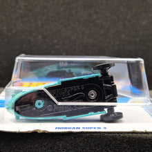 Load image into Gallery viewer, Hot Wheels 2025 Morgan Super 3 Cyan #15 Factory Fresh 1/5 New Long Card