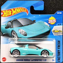 Load image into Gallery viewer, Hot Wheels 2025 Gordon Murray Automotive T.33 Teal #90 Factory Fresh 4/5 New Long Card