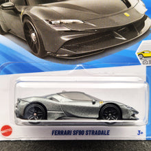 Load image into Gallery viewer, Hot Wheels 2025 Ferrari SF90 Stradale Dark Grey #191 Factory Fresh 5/5 New Long Card
