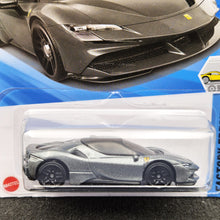 Load image into Gallery viewer, Hot Wheels 2025 Ferrari SF90 Stradale Dark Grey #191 Factory Fresh 5/5 New Long Card
