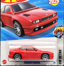 Load image into Gallery viewer, Hot Wheels 2025 Maserati Shamal Red #58 HW Metro 4/5 New Long Card