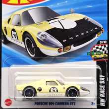 Load image into Gallery viewer, Hot Wheels 2025 Porsche 904 Carrera GTS Yellow #100 HW Race Day 3/10 New Long Card