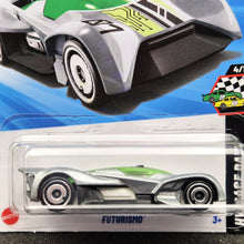 Load image into Gallery viewer, Hot Wheels 2025 Futurismo Silver #124 HW Race Day 4/10 New Long Card