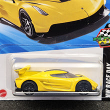 Load image into Gallery viewer, Hot Wheels 2025 2020 Koenigsegg Jesko Yellow #125 HW Race Day 5/10 New Long Card