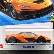 Load image into Gallery viewer, Hot Wheels 2025 McLaren W1 Orange #142 HW Race Day 6/10 New Long Card