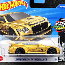 Load image into Gallery viewer, Hot Wheels 2025 2018 Bentley Continental GT3 Gold #162 HW Race Day 7/10 New