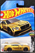 Load image into Gallery viewer, Hot Wheels 2025 2018 Bentley Continental GT3 Gold #162 HW Race Day 7/10 New Long Card