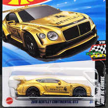 Load image into Gallery viewer, Hot Wheels 2025 2018 Bentley Continental GT3 Gold #162 HW Race Day 7/10 New Long Card
