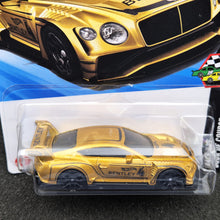 Load image into Gallery viewer, Hot Wheels 2025 2018 Bentley Continental GT3 Gold #162 HW Race Day 7/10 New Long Card