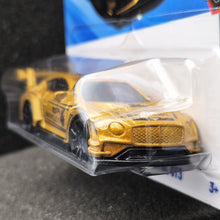 Load image into Gallery viewer, Hot Wheels 2025 2018 Bentley Continental GT3 Gold #162 HW Race Day 7/10 New Long Card
