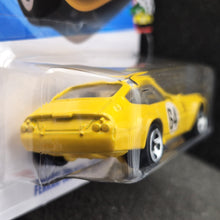 Load image into Gallery viewer, Hot Wheels 2025 Ferrari 365 GTB4 Competizione Yellow #222 HW Race Day 10/10 New Long Card