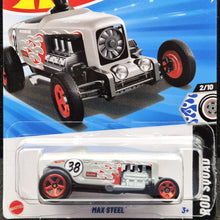 Load image into Gallery viewer, Hot Wheels 2025 Max Steel Light Grey #25 Rod Squad 2/10 New Long Card