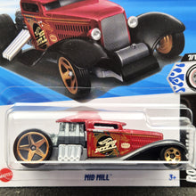 Load image into Gallery viewer, Hot Wheels 2025 Mid Mill Red #97 Rod Squad 7/10 New Long Card