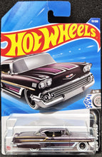 Load image into Gallery viewer, Hot Wheels 2025 '58 Chevy Impala Dark Purple #111 Rod Squad 8/10 New Long Card