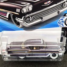 Load image into Gallery viewer, Hot Wheels 2025 '58 Chevy Impala Dark Purple #111 Rod Squad 8/10 New Long Card