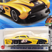 Load image into Gallery viewer, Hot Wheels 2025 Aston Martin DB4GT High-Speed Edition Yellow #107 HW Dream Garage 3/5 New Long Card