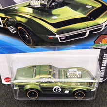 Load image into Gallery viewer, Hot Wheels 2025 '68 Corvette - Gas Monkey Garage Green #134 HW Dream Garage 5/5 New Long Card
