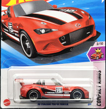 Load image into Gallery viewer, Hot Wheels 2025 '15 Mazda MX-5 Miata Red #80 Compact Kings 2/10 New Long Card