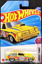 Load image into Gallery viewer, Hot Wheels 2025 '76 Chevy Chevette Yellow #102 Compact Kings 3/10 New Long Card