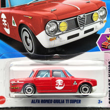 Load image into Gallery viewer, Hot Wheels 2025 Alfa Romeo Giulia Ti Super Red #195 Compact Kings 7/10 New Long Card