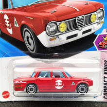 Load image into Gallery viewer, Hot Wheels 2025 Alfa Romeo Giulia Ti Super Red #195 Compact Kings 7/10 New Long Card