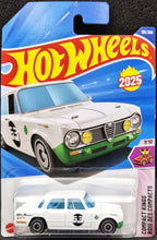 Load image into Gallery viewer, Hot Wheels 2025 Alfa Romeo Giulia Ti Super White #195 Compact Kings 7/10 New Long Card