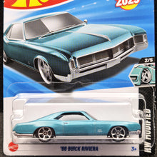 Load image into Gallery viewer, Hot Wheels 2025 '66 Buick Riviera Turquoise #50 HW Modified 2/5 New Long Card