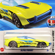 Load image into Gallery viewer, Hot Wheels 2025 Alpha Pursuit Light Green #18 HW First Response 2/5 New Long Card