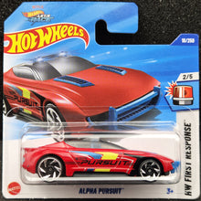 Load image into Gallery viewer, Hot Wheels 2025 Alpha Pursuit Red #18 HW First Response 2/5 New