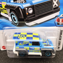Load image into Gallery viewer, Hot Wheels 2025 Drift-Ender Light Blue #114 HW First Response 4/5 New Long Card