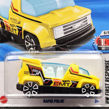 Load image into Gallery viewer, Hot Wheels 2025 Rapid Pulse Yellow #137 HW First Response 5/5 New Long Card