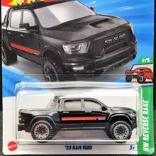 Load image into Gallery viewer, Hot Wheels 2025 '23 RAM 1500 Black #96 HW Reverse Rake 2/5 New Long Card