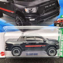 Load image into Gallery viewer, Hot Wheels 2025 '23 RAM 1500 Black #96 HW Reverse Rake 2/5 New Long Card