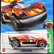 Load image into Gallery viewer, Hot Wheels 2025 Later Crater Red #112 HW Reverse Rake 3/5 New Long Card