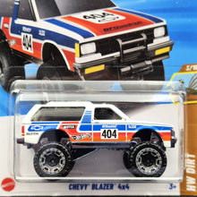 Load image into Gallery viewer, Hot Wheels 2025 Chevy Blazer 4x4 White #81 HW Dirt 3/10 New Long Card